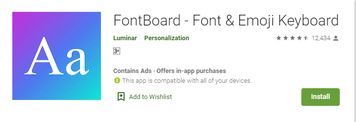 Best Cool Android Font Application